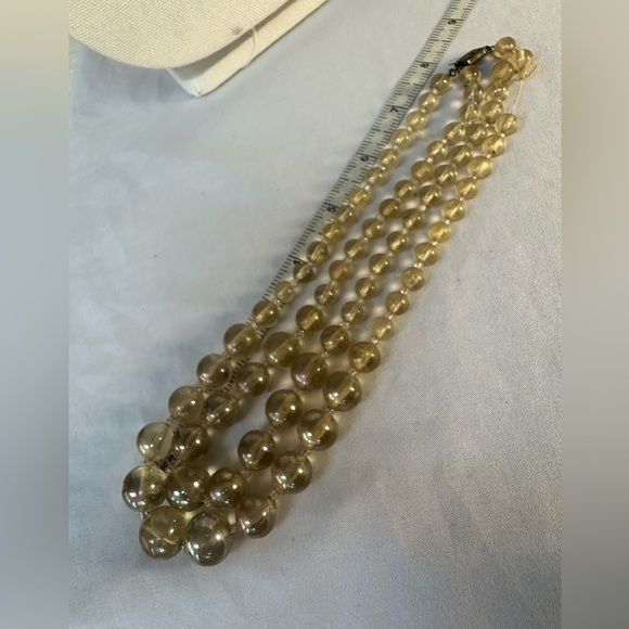 Vintage multi strand luster bead necklace - Picture 7 of 8